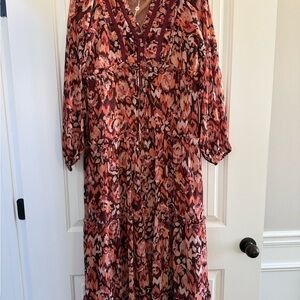 Elegant Multicolor Patterned Dress